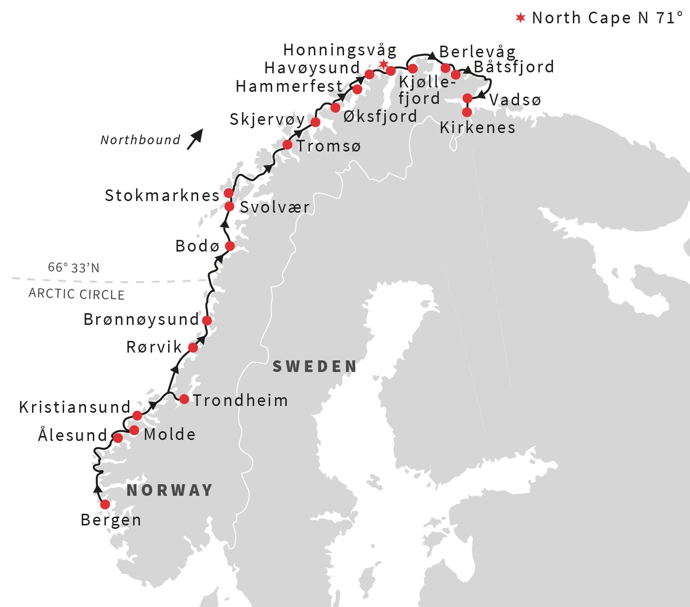 Cruise North Map